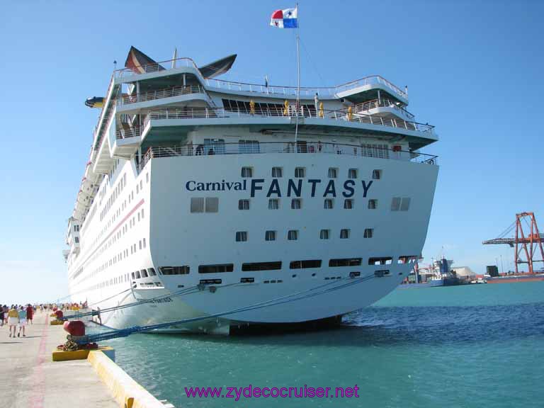 164: Carnival Fantasy, John Heald Bloggers Cruise 2, Progreso, Uxmal tour, at the dock in Progreso, MX