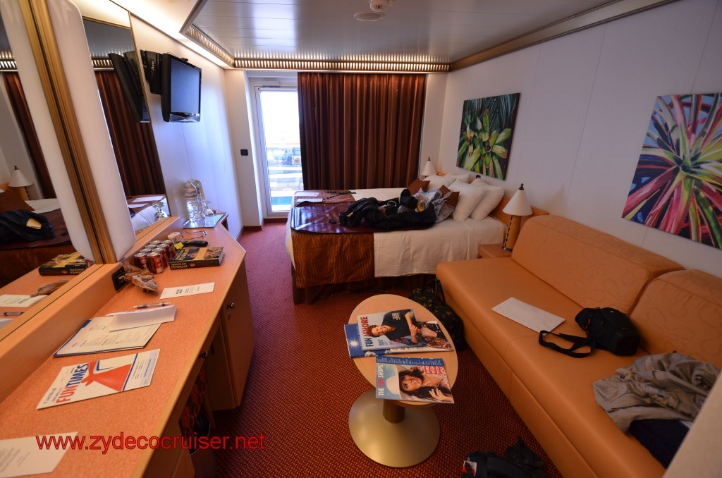 016: Carnival Magic, BC5, John Heald's Bloggers Cruise 5, Embarkation Day, our stateroom