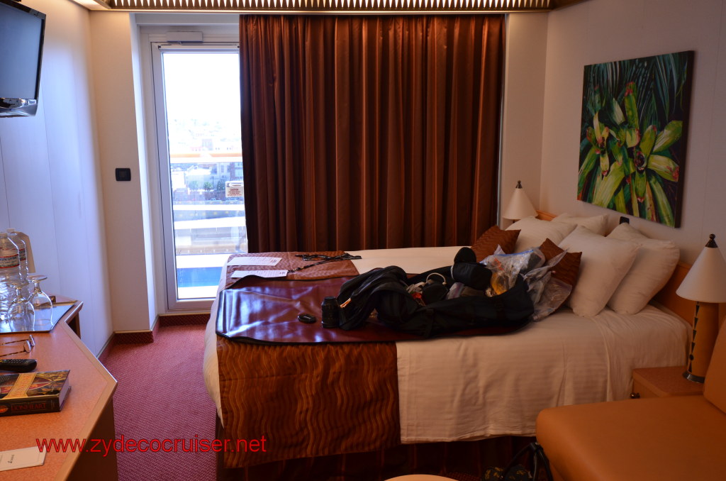 017: Carnival Magic, BC5, John Heald's Bloggers Cruise 5, Embarkation Day, our stateroom