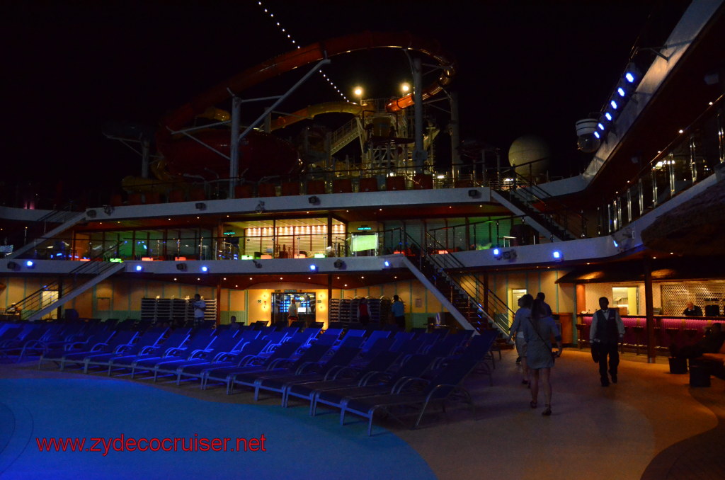 105: Carnival Magic, BC5, John Heald's Bloggers Cruise 5, Embarkation Day, Lido at night