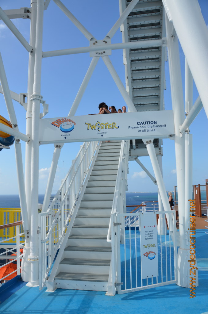 238: Carnival Magic, BC5, John Heald's Bloggers Cruise 5, Grand Cayman, stairs to Drainpipe and Twister 