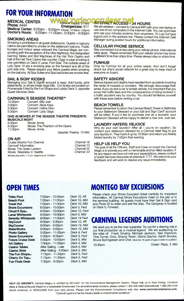 Carnival Magic Fun Times Day 4 Page 4
