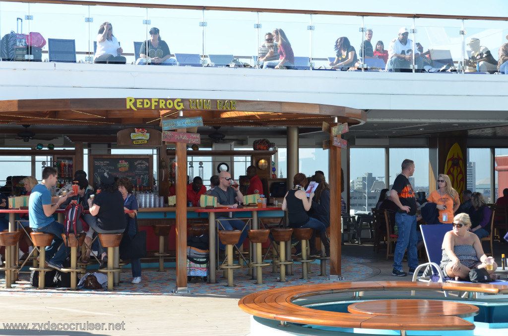 013: Carnival Conquest, New Orleans, Embarkation, RedFrog Rum Bar