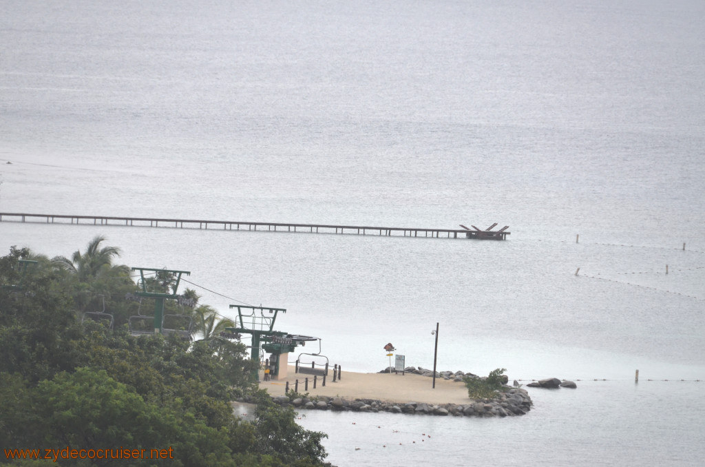 001: Carnival Conquest, Roatan, Mahogany Beach and the Pier I will snorkel from