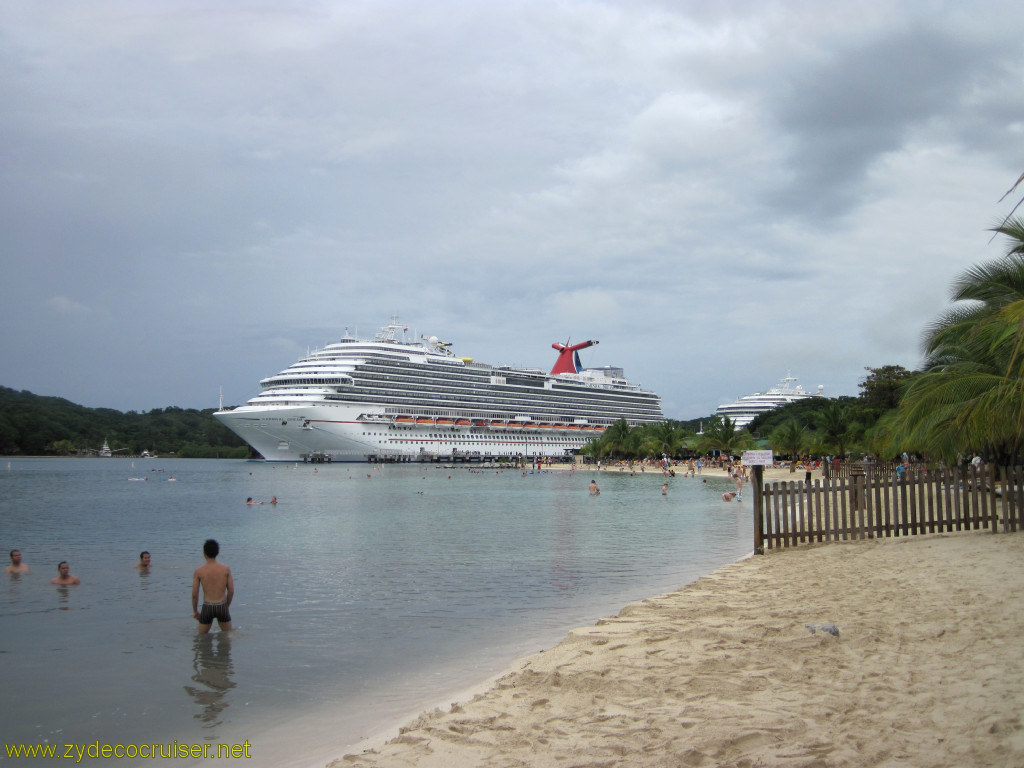 069: Carnival Conquest, Roatan, Mahogany Beach, Carnival Dream at Mahogany Bay, 