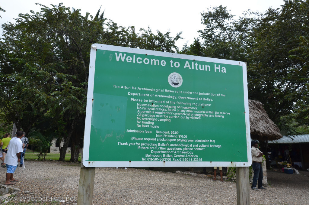 030: Carnival Conquest, Belize, Belize City Tour and Altun Ha, Welcome to Altun Ha