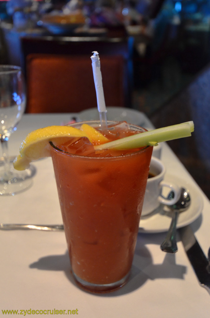 003: Carnival Conquest, Fun Day at Sea 3, Punchliner Comedy Brunch, Double Shot Bloody Mary (courtesy of repeat guest complimentary drink ticket)