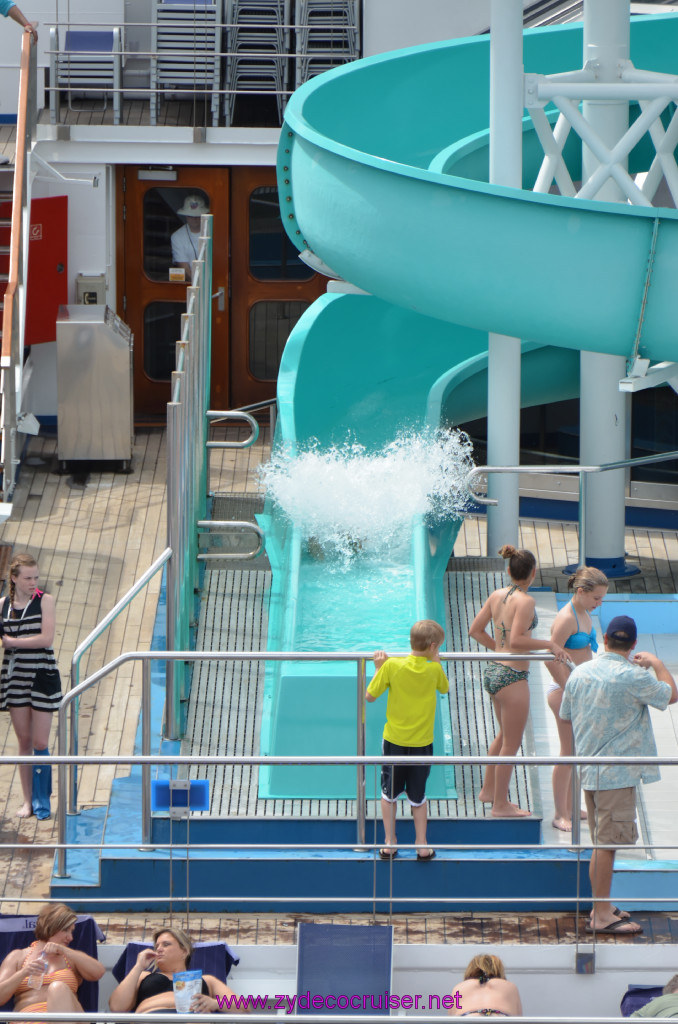 041: Carnival Conquest Cruise, Fun Day at Sea 1, Waterslide, 