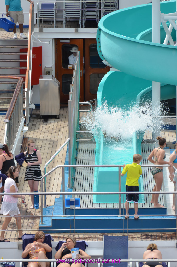 042: Carnival Conquest Cruise, Fun Day at Sea 1, Waterslide, 