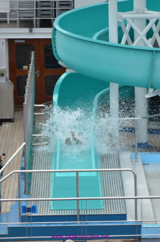 047: Carnival Conquest Cruise, Fun Day at Sea 1, Waterslide, 