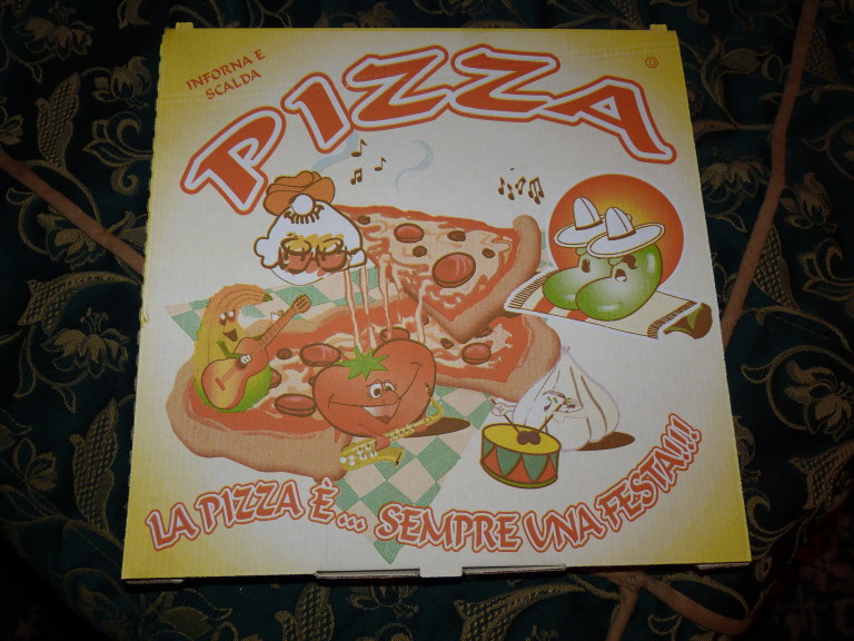 3103: Guess what I got to go from La Soffitta Renovatio Ristorante Pizzeria, Rome, Italy