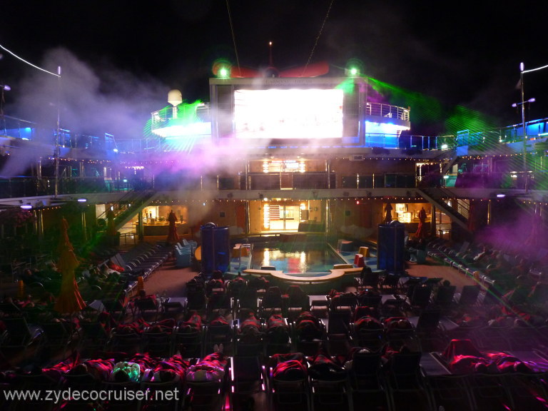 3329: Carnival Dream, Mediterranean Cruise, Civitavecchia, Laser Show