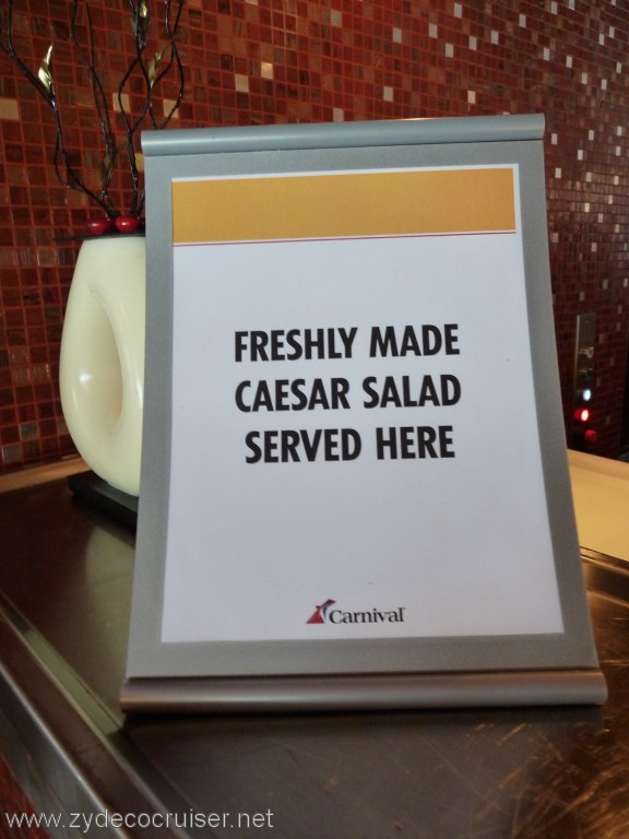 Carnival Dream - Freshly Made Caesar Salad Made Here!