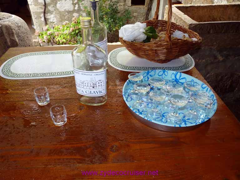 4788: Carnival Dream - Dubrovnik, Croatia - Country Home in Konavle - some nice Croatian Grappa - they'll even sell you a bottle