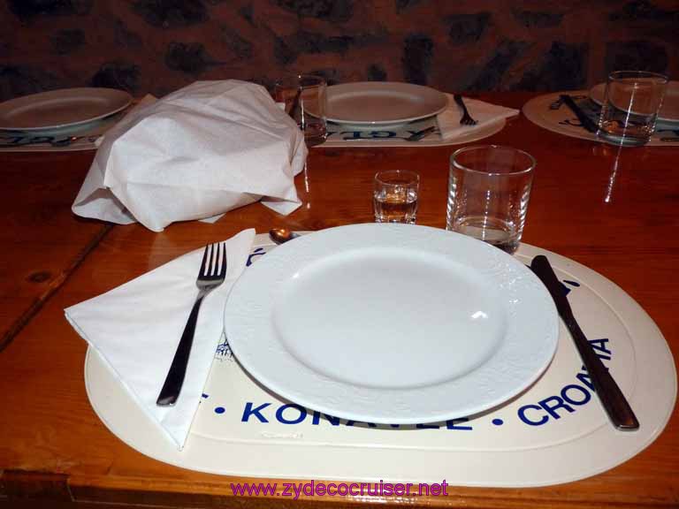 4789: Carnival Dream - Dubrovnik, Croatia - Country Home in Konavle - I have some grappa and my seat!