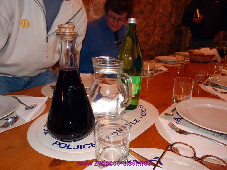 4790: Carnival Dream - Dubrovnik, Croatia - Country Home in Konavle - Wine, still water, water with gas