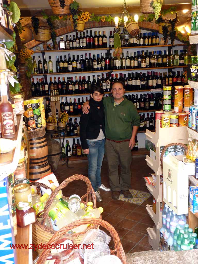 5483: Carnival Dream - Messina - Taormina - Proud Papa and Daughter? at the wine store