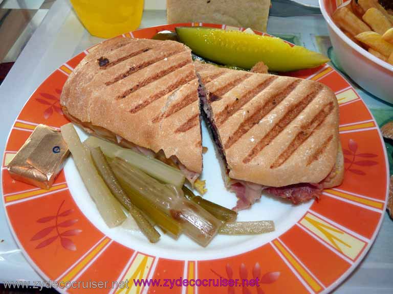 Carnival Dream - Grilled Combo Corned Beef and Pastrami with Swiss Cheese