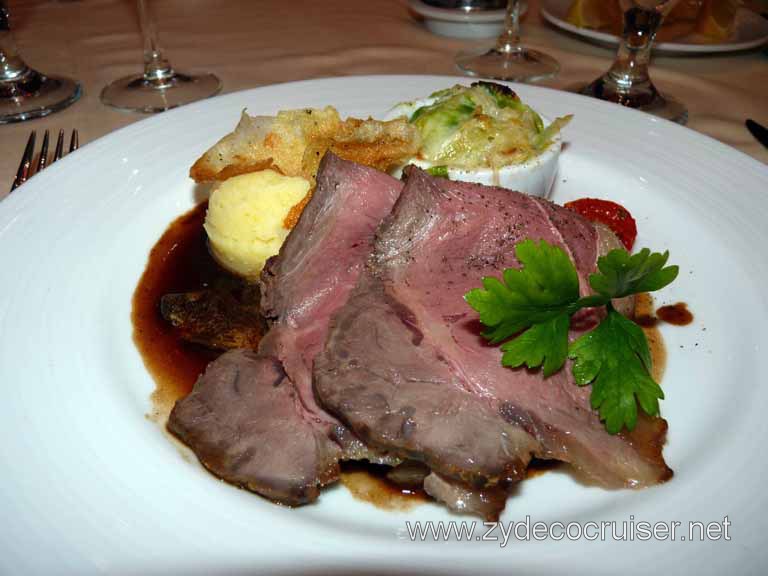 Carnival Dream - Roasted Striploin of Aged American Beef