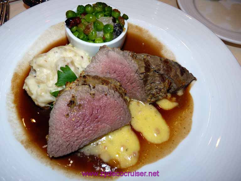 Carnival Dream - Chateaubriand with Sauce Barnaise
