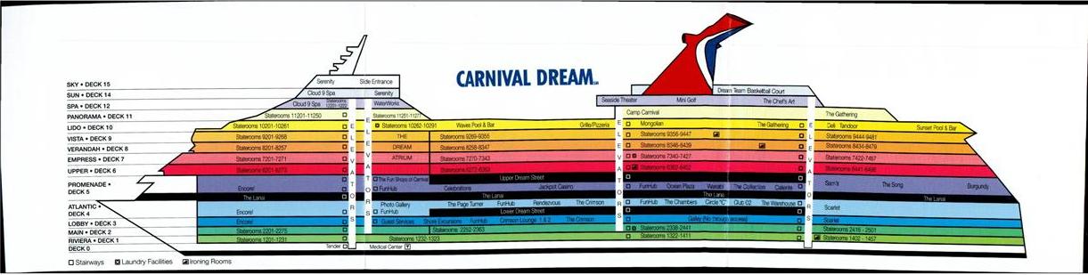 Carnival Dream Deck Plan A