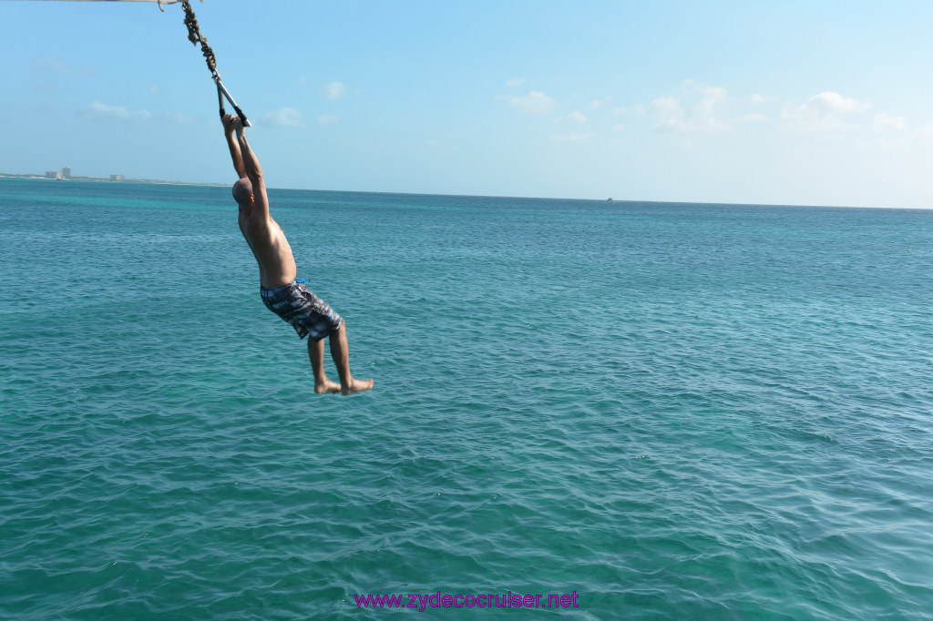 192: Carnival Dream Reposition Cruise, Aruba, Jolly Pirates, Afternoon Aruba Snorkeling, Rope Swing, 