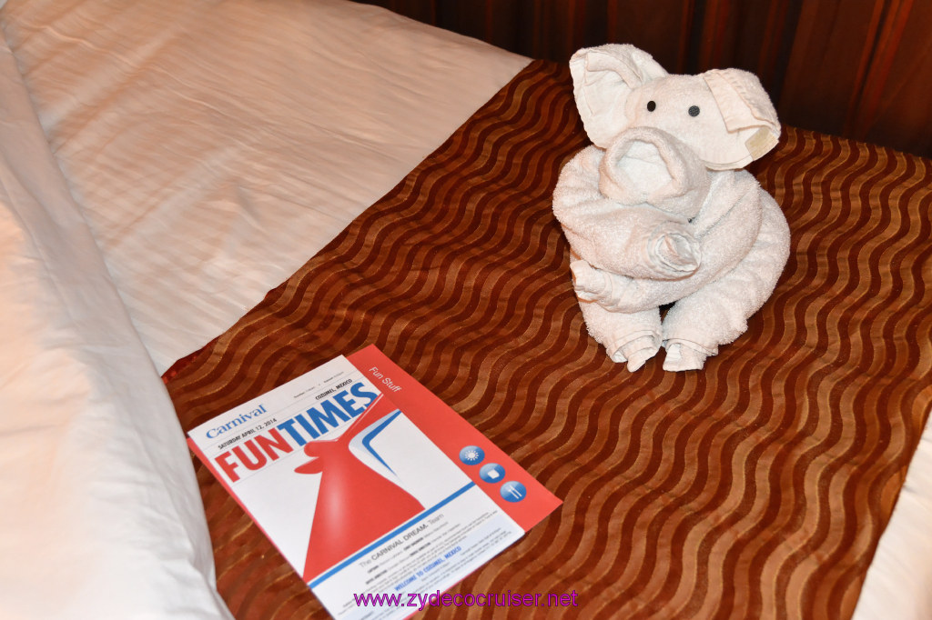 243: Carnival Dream Reposition Cruise, Grand Cayman, Towel Animal, 