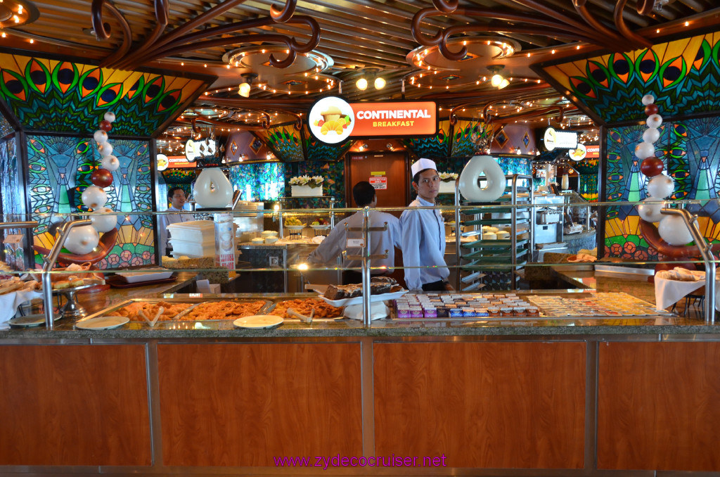 039: Carnival Elation, Fun Day at Sea 1, Lido Breakfast Buffet, Continental Breakfast for breakfast, Desserts for other meals, 