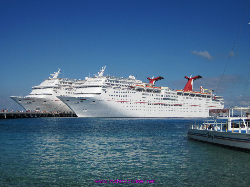 013: Carnival Elation Cruise, Cozumel, Carnival Elation, Carnival Imagination, Fury Catamaran, 