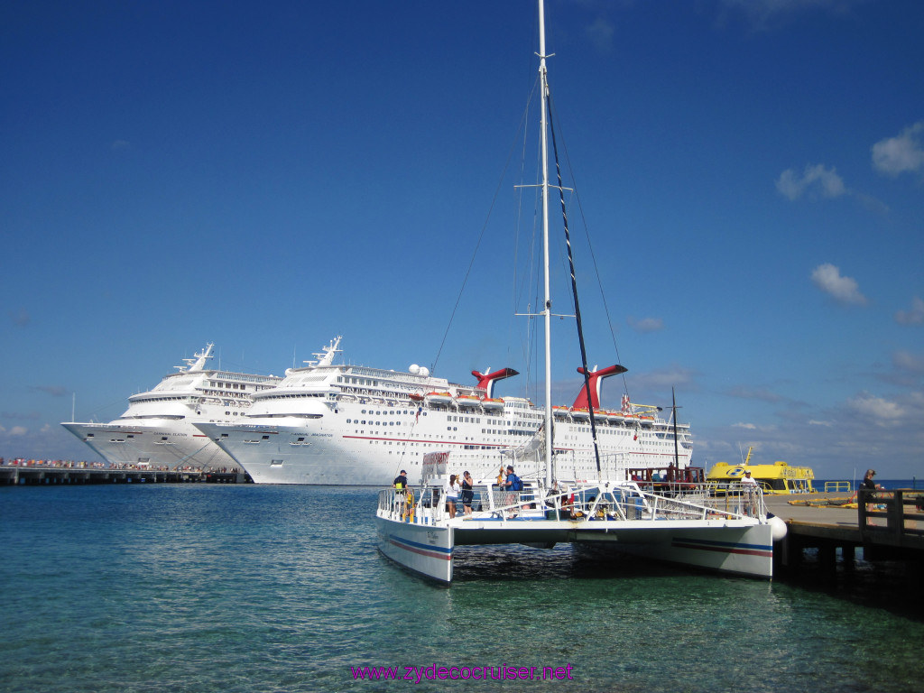 014: Carnival Elation Cruise, Cozumel, Carnival Elation, Carnival Imagination, Fury Catamaran, 