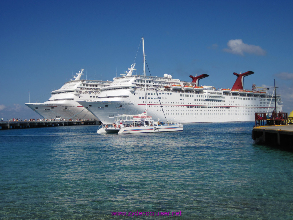 017: Carnival Elation Cruise, Cozumel, Carnival Elation, Carnival Imagination, Fury Catamaran, 