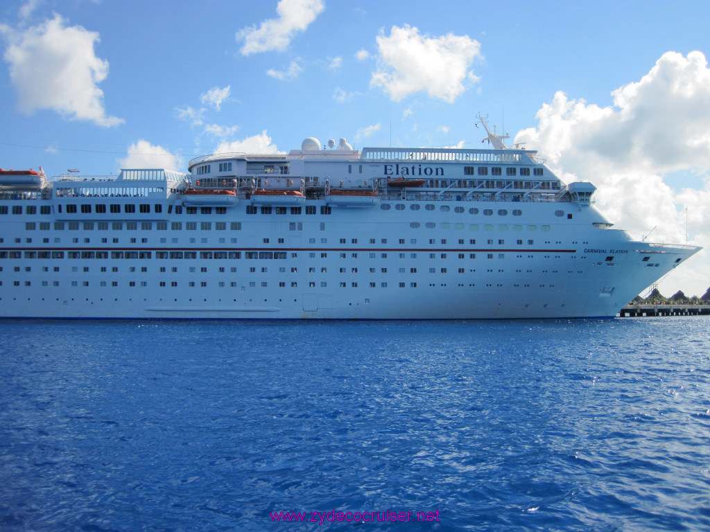 032: Carnival Elation Cruise, Cozumel, Two Reef Snorkeling by Boat, 
