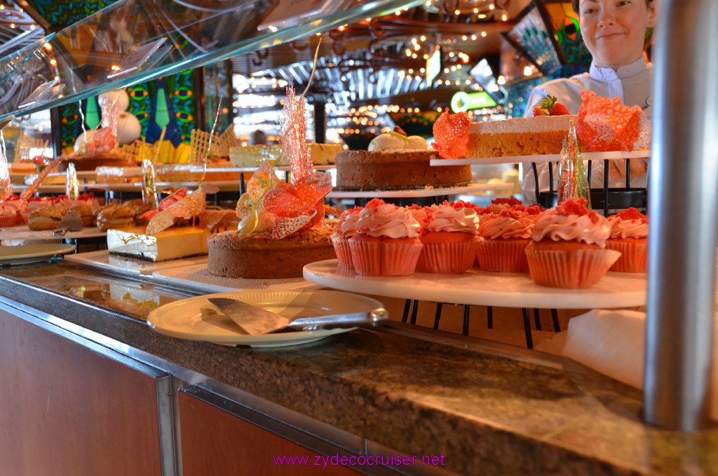 114: Carnival Elation Cruise, Cozumel, Lido desserts, 