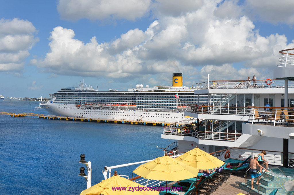 116: Carnival Elation Cruise, Cozumel, a Costa ship at International Pier, 