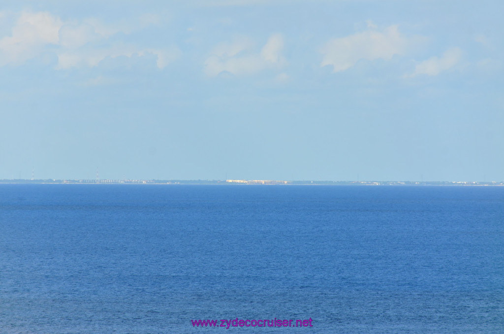 158: Carnival Elation Cruise, Cozumel, You can see the mainland, 
