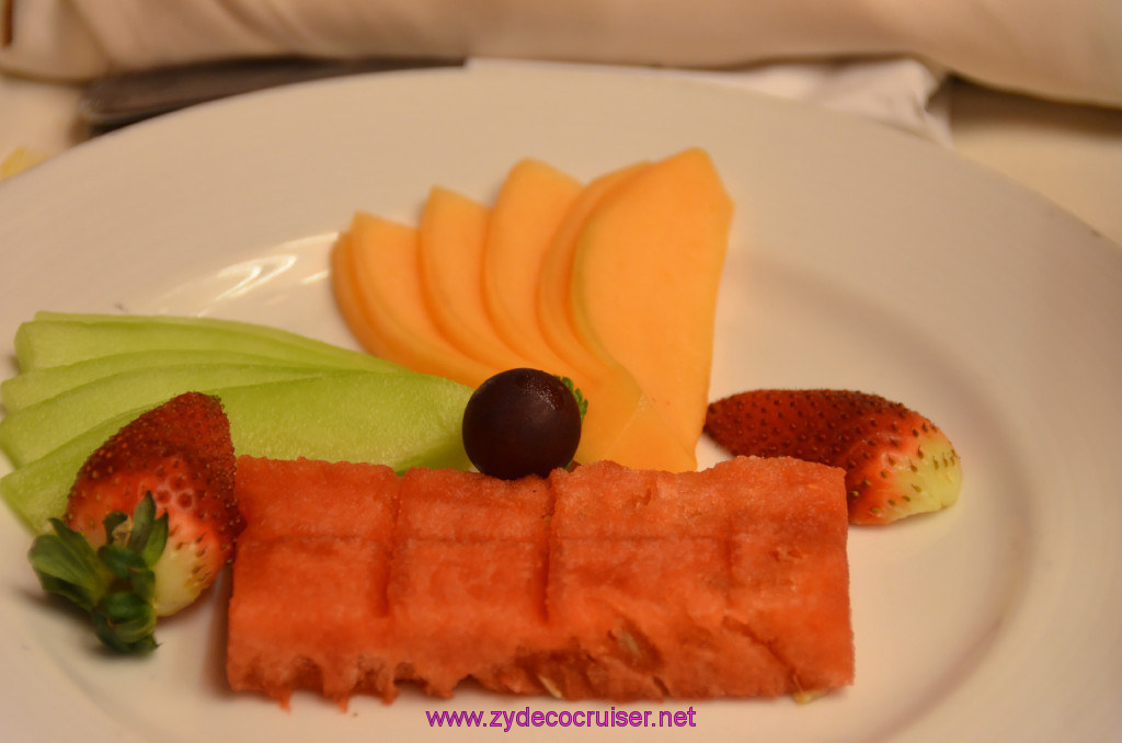 004: Carnival Elation, Progreso, Room Service "Continental" Breakfast, Fresh Melon, 