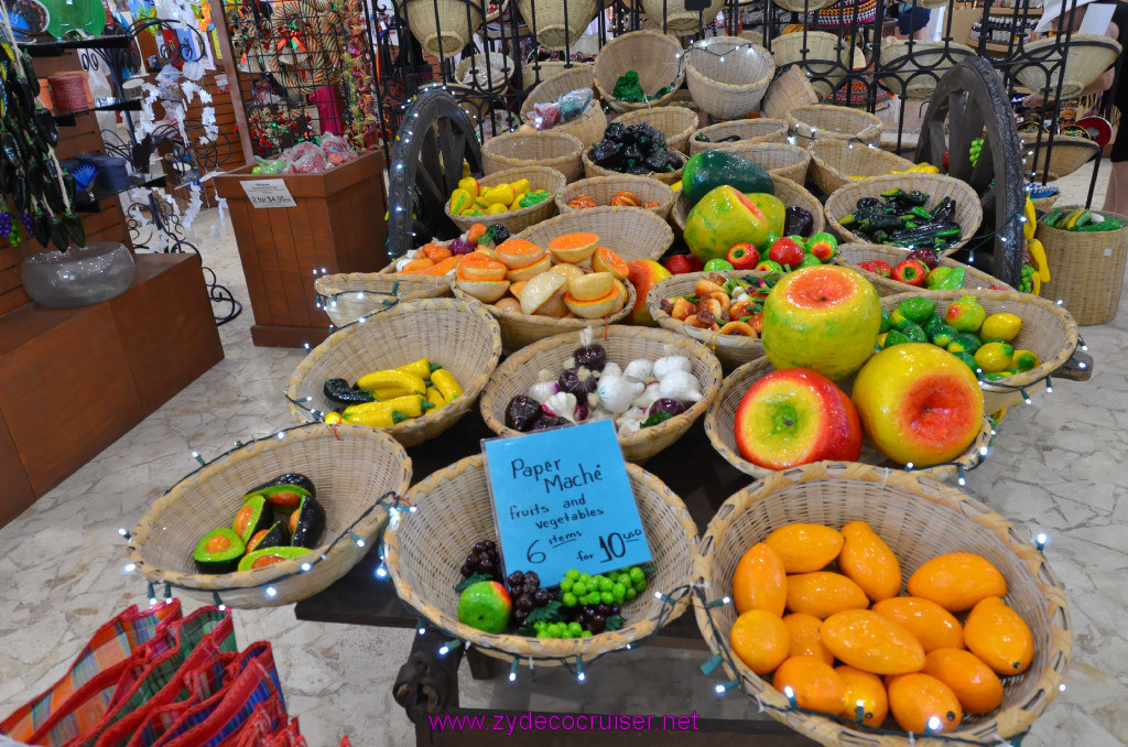 292: Carnival Elation, Progreso, Paper Mache Fruits and Vegetables, 