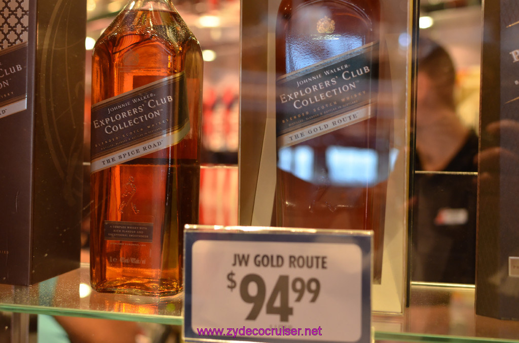 005: Carnival Elation Cruise, Fun Day at Sea 1, Some new stuff from Johnnie Walker, 