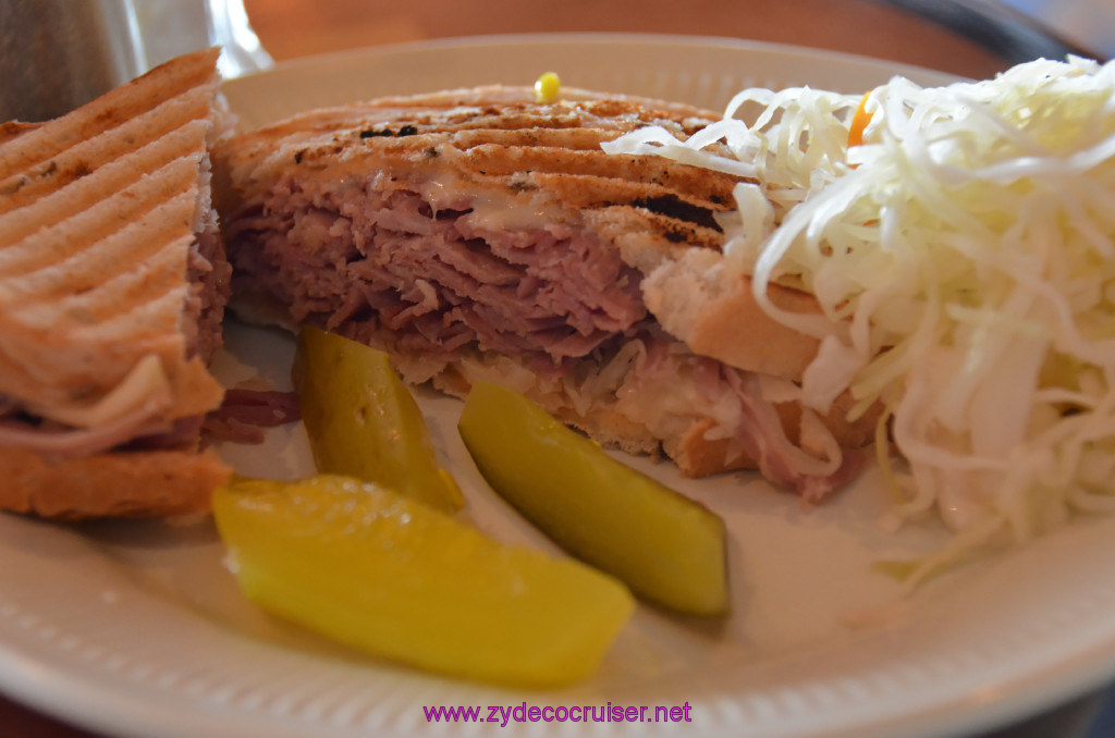 290: Carnival Elation Cruise, Cozumel, a Rueben from the deli, 