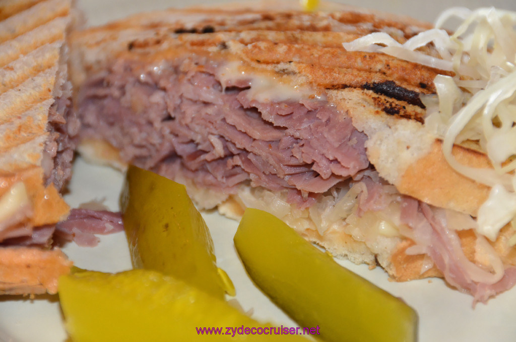 291: Carnival Elation Cruise, Cozumel, a Rueben from the Deli