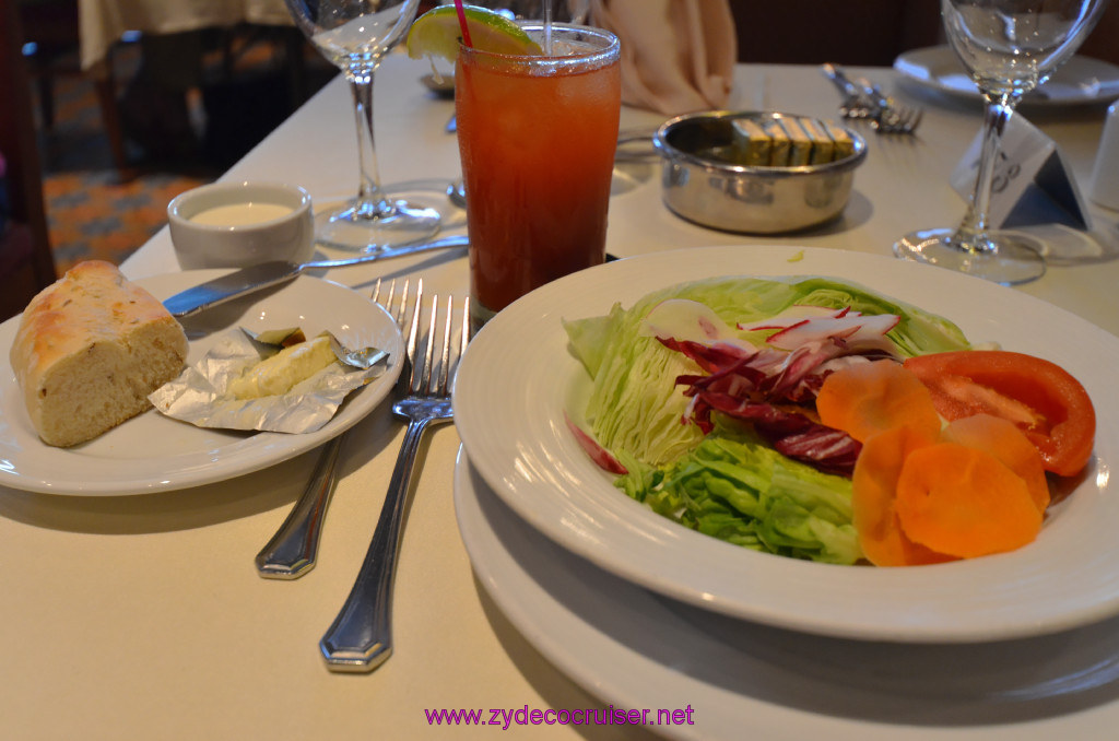 026: Carnival Elation Cruise, Fun Day at Sea 2, MDR Lunch, Bloody Mary, Medley of Garden and Field Greens, 