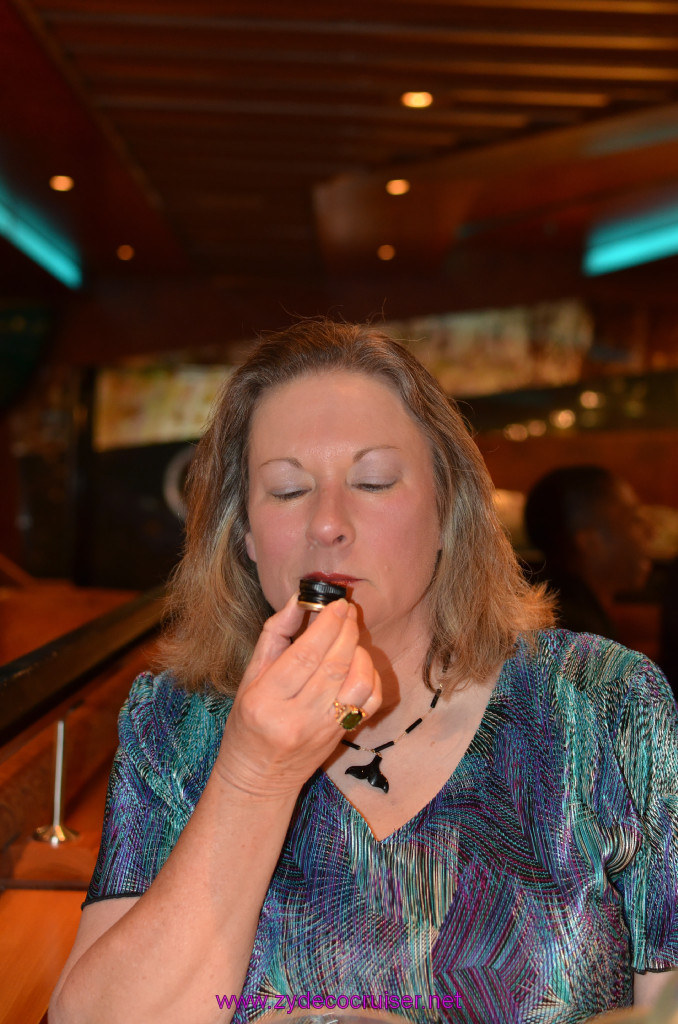 034: Carnival Elation Cruise, Fun Day at Sea 2, MDR Dinner, Smell that screw top!