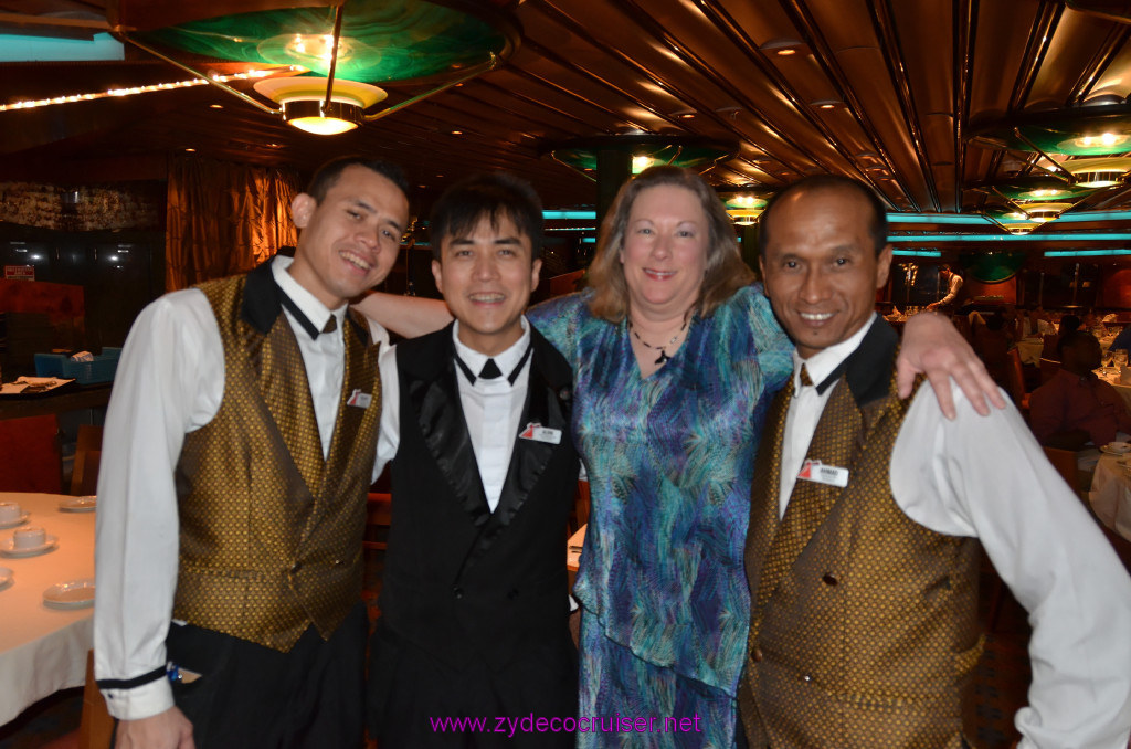 044: Carnival Elation Cruise, Fun Day at Sea 2, Our Excellent Wait Staff + 1, 