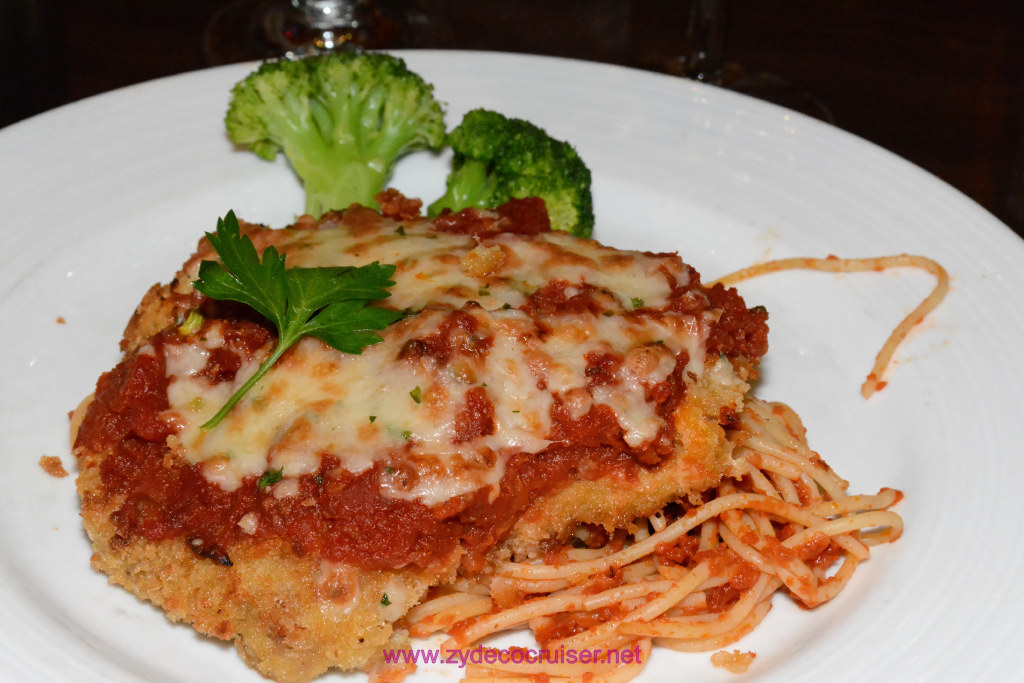 Carnival Freedom, American Table, Dinner 3, Veal Parmesan