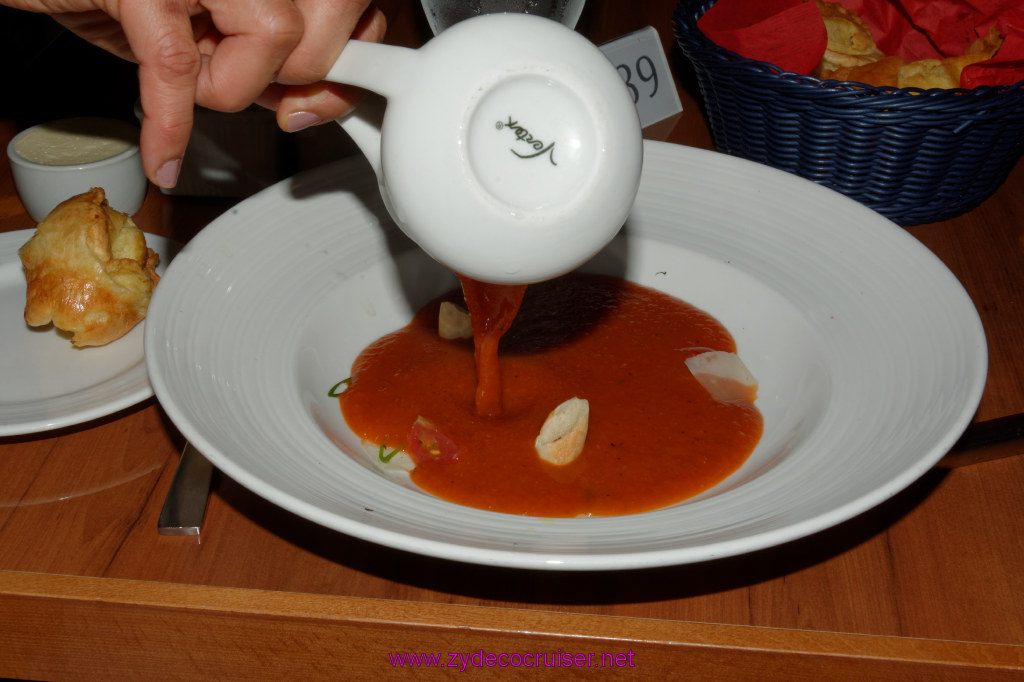 010: Carnival Imagination 4 Day Cruise, Sea Day, Sunday Brunch, Flamin' Tomatoes Soup, 