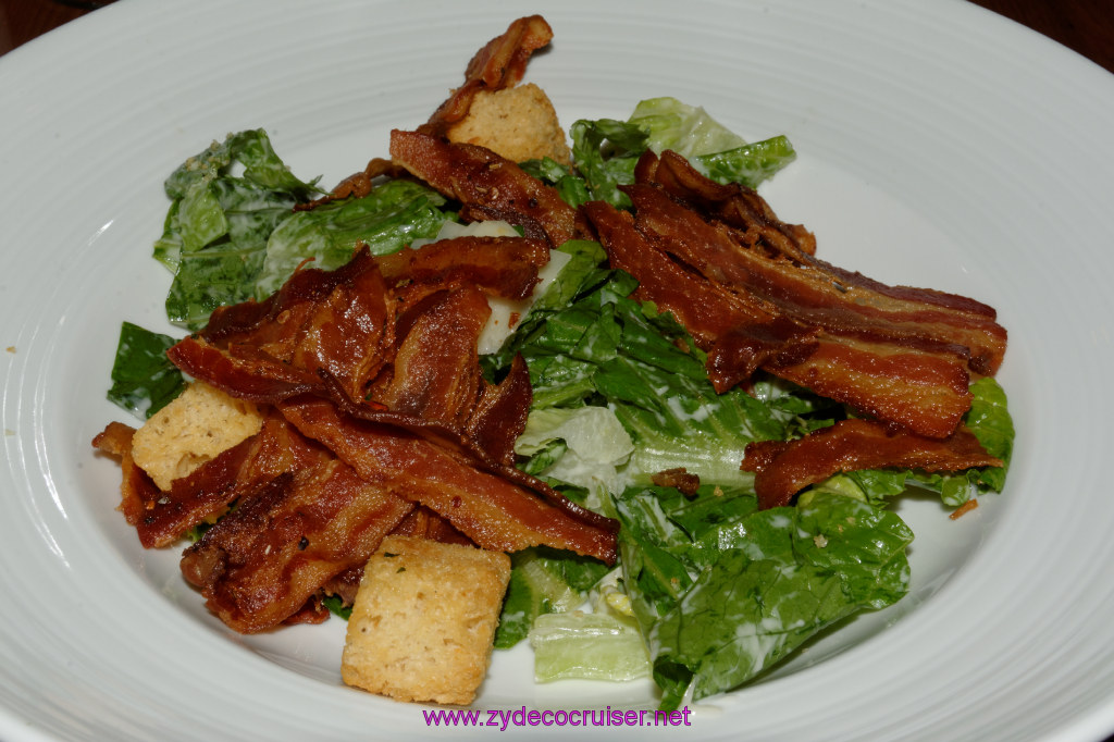 011: Carnival Imagination 4 Day Cruise, Sea Day, Sunday Brunch, Caesar Salad with Extra Jerk Bacon,