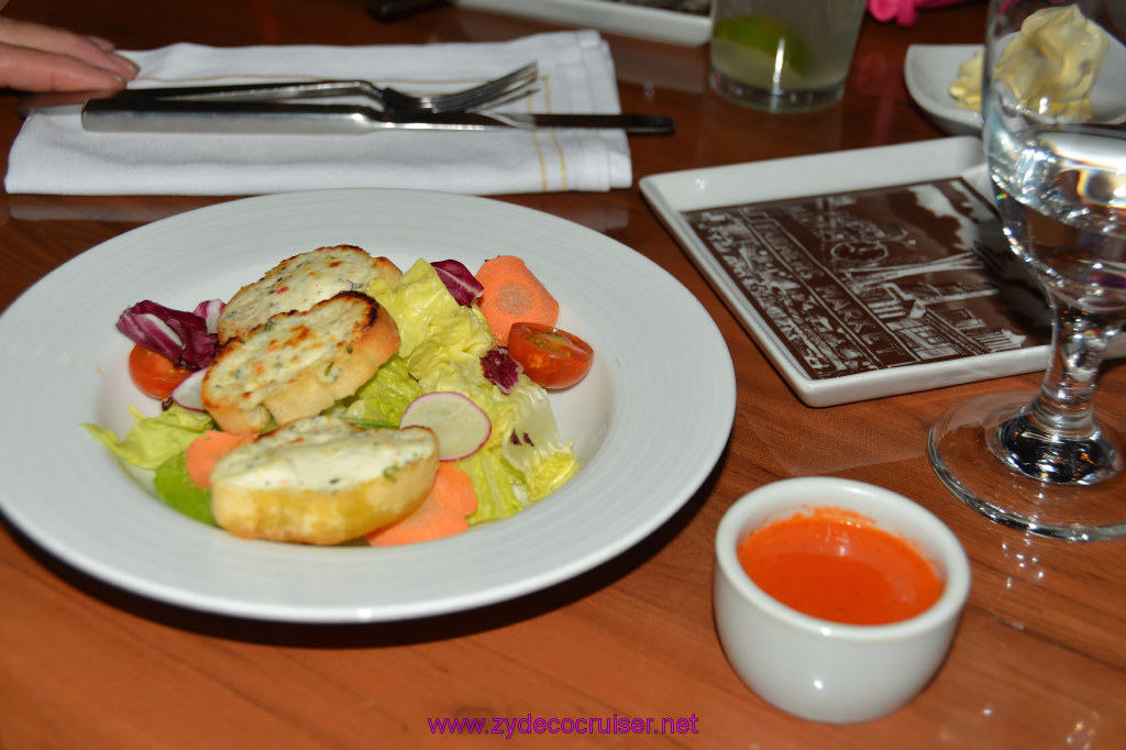 156: Carnival Imagination, Ensenada, MDR Dinner, Heart of Lettuce Salad,