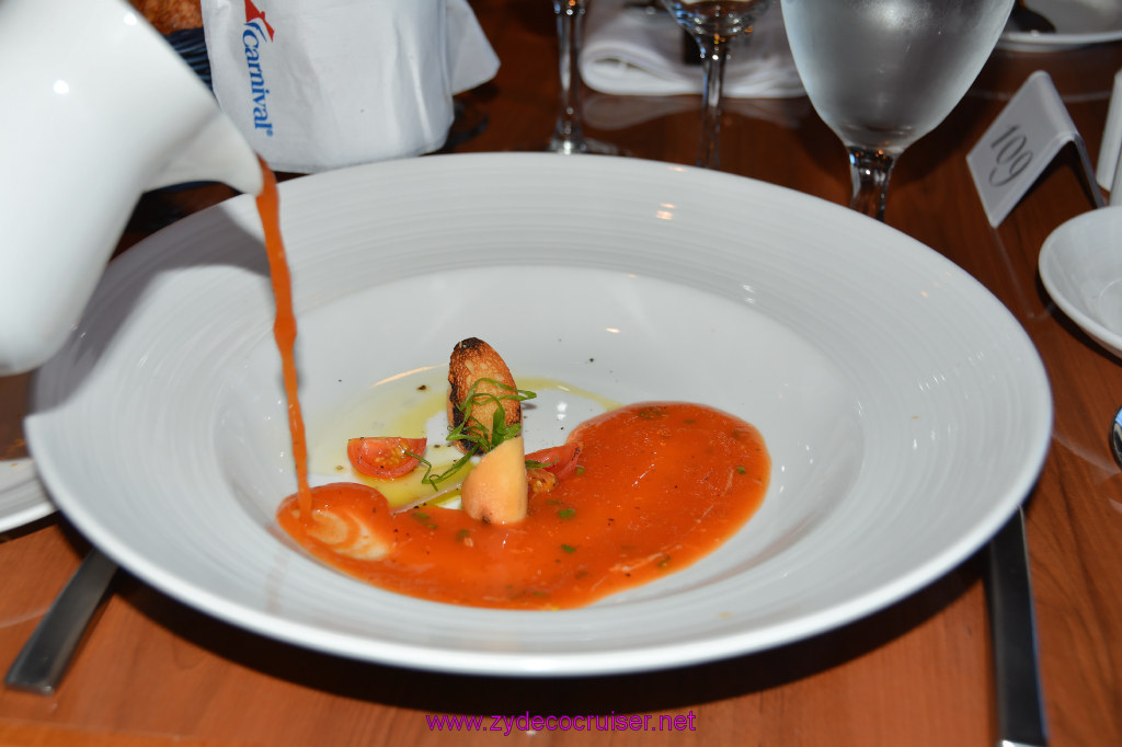 008: Carnival Cruise Seaday Brunch, Flamin' Tomatoes Soup