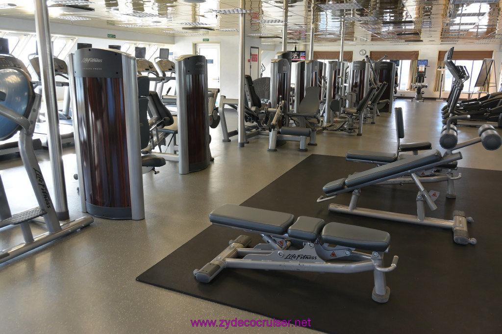 059: Carnival Inspiration 4 Day Cruise, Long Beach, Embarkation, Gym, 