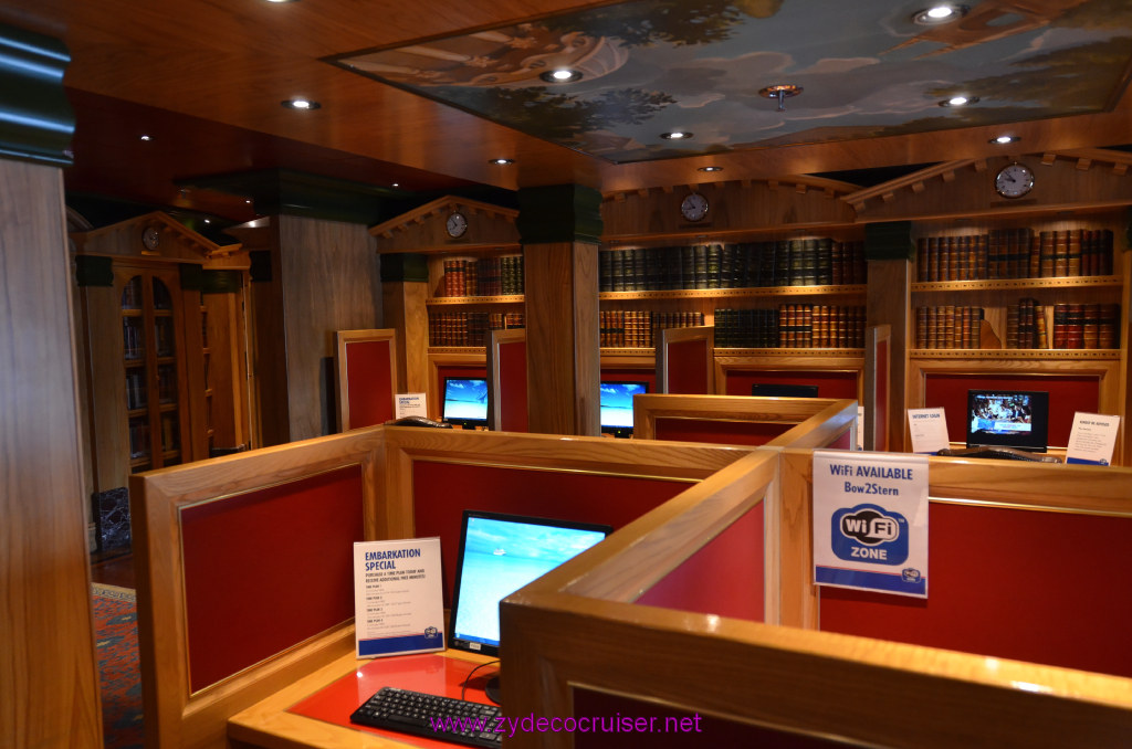 079: Carnival Legend British Isles Cruise, Dover, Embarkation, Holmes Library and Internet Cafe, 